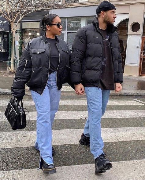 winter outfit Matching Sweatsuit Outfit Couples, Cute Couple Outfits Casual, Matching Winter Outfits For Couples, Fall Matching Outfits Couple, Couple Coordinating Outfits, Couple Fashion Matching, Matching Outfits For Couples Aesthetic, Matchy Outfit Couple, Couple Winter Outfits