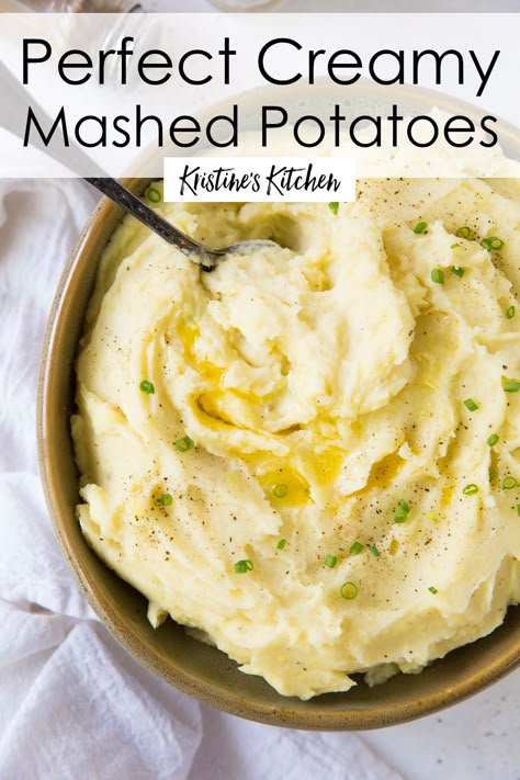 Homemade Mashed Potatoes, Best Mashed Potatoes, Mashed Potatoes Recipe, Thanksgiving 2022, Easy Potato Recipes, Vegetarian Thanksgiving, Thanksgiving Cooking, Thanksgiving Recipes Side Dishes, Mashed Potato Recipes