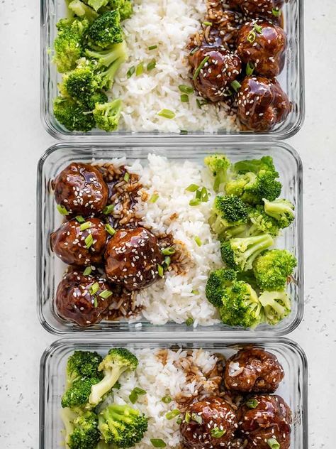 Meatball Bowls, 1000 Calorie, Clean Meal Prep, Budget Bytes, Healthy Lunch Meal Prep, Dinner Meal Prep, Work Meals, Easy Healthy Meal Prep, Macro Meals