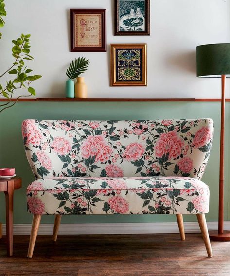 Basic Furniture, Floral Couch, Floral Sofa, Cosy Home, Affordable Furniture, Furniture Designs, Living Room Seating, Popsugar, Decoration Design