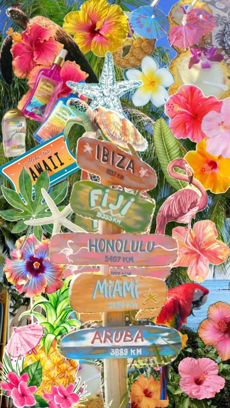 Tropical Beach Wallpaper Iphone, Cute Backround Photos, Tropical Mood Board, Tropical Aesthetic Summer Vibes, Hawaii Astethic, Tropical Island Aesthetic, Tropical Posters, Tropical Core, Beach Wallpaper Iphone