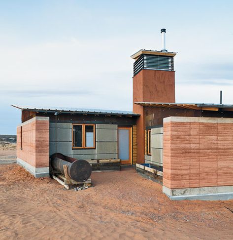 The Windcatcher House | 2012-03-16 | Architectural Record Wind Catcher Architecture, Utah University, University Of Colorado Denver, Palm Springs Houses, Lakehouse Ideas, Wind Catcher, Rammed Earth Wall, Persian Architecture, Colorado Denver