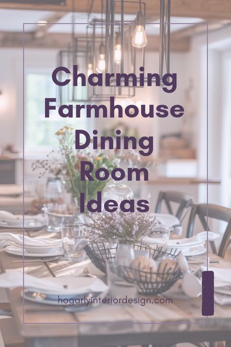 Explore creative decorating tips for your farmhouse dining room featuring rustic charm and modern style. Create an inviting space perfect for family dinners and cozy gatherings. Rustic Farmhouse Decor Dining Room, Italian Farmhouse Dining Room, Dinning Room Modern Farmhouse Decor, Beautiful Dining Room Ideas, Cozy Farmhouse Dining Room, Dining Room Inspiration Cozy, Farmhouse Dining Table Decor Centerpiece, Modern Rustic Dining Room Ideas, Pottery Barn Dining Room Ideas