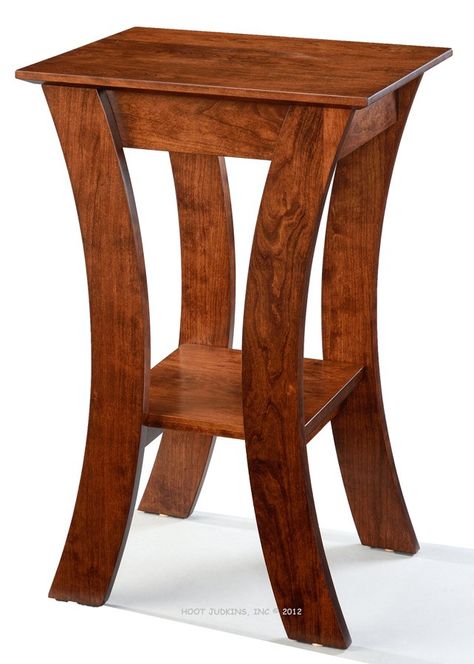 Amish Crafted Solid Cherry Grace Lamp Table in Bourbon Finish. This item is stocked in Bourbon finish or special order in other wood and color. Features solid cherry construction with Bourbon finish. This item in this wood and color is a Quick ship item. Whether you need a couple of end tables to complete your mission-style sofa or a modern coffee table to match your minimal look, we have the perfect selection to complement your home. All Simply Amish products come with a lifetime guarantee and Simple End Tables, Small Wood Tables, Useful Woodworking Projects, End Tables Ideas, Home Made Furniture, Amish Table, Outdoors Crafts, Wooden End Tables, Small Wood Projects To Sell