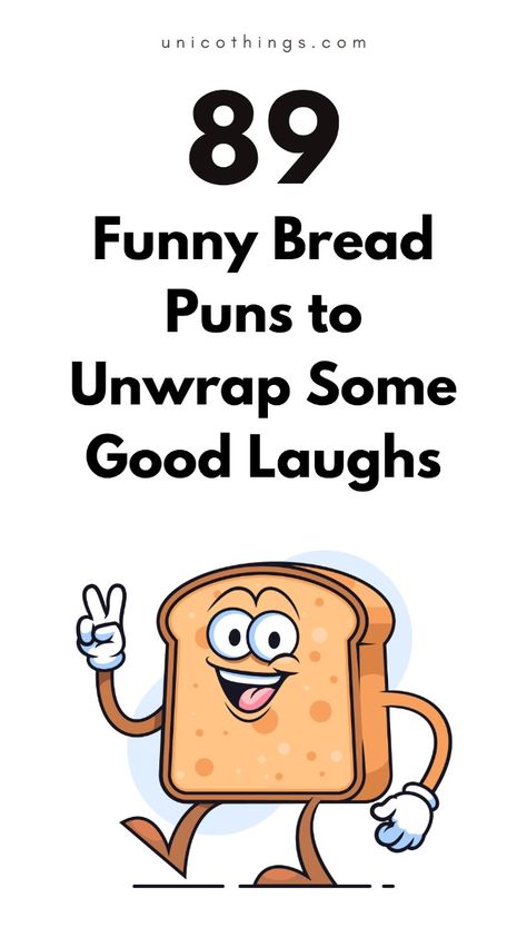 Rise and shine with our dough-lightful collection of bread puns that is funny and yet hilarious. So check out this list for some sweetness with great laugh. #breadpuns #funnybakery #puns #funnypuns #breadhumor Sandwich Memes Funny, Bread Puns Funny, Funny Bread Quotes, Sourdough Bread Puns, Funny Food Puns Hilarious, Bakery Puns, Toast Puns, Bread Puns, Witty Comebacks