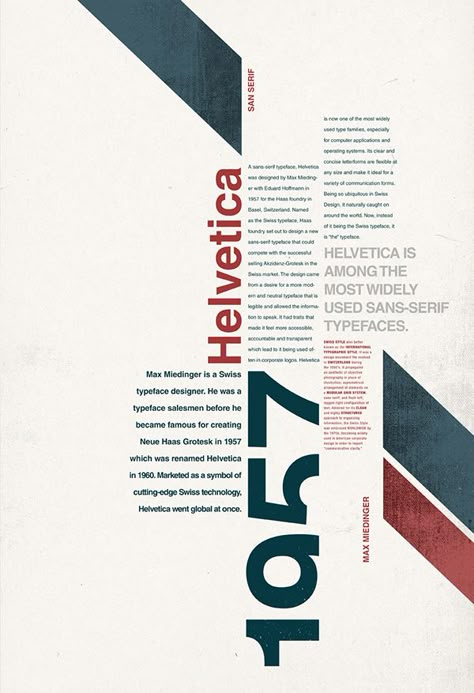 Poster With A Lot Of Text, Vertical Text Design, Helvetica Poster, Max Miedinger, Typeface Poster, Typographie Logo, Vertical Text, Typographic Layout, Mises En Page Design Graphique