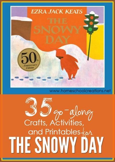 A collection of 35+ crafts, activities, and printables to go along with the book The Snowy Day by Ezra Keats from Homeschool Creations The Snowy Day Book, Storybook Activities, The Snowy Day, Books And Crafts, Borax Crystals, Ezra Jack Keats, Winter January, Winter Unit, Preschool Winter