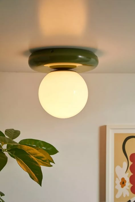 UO Home: Décor + Furnishings | Urban Outfitters Hallway Lighting, Flush Mount Light, Mount Light, Retro Wall, Flush Mount Lighting, Bedroom Lighting, Room Lights, Ceiling Light Fixtures, Lighting Collections