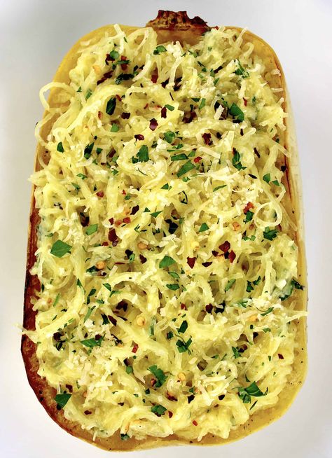 Spaghetti Squash Italian Recipes, Garlic Parm Spaghetti Squash, Spaghetti Squash Recipes Healthy Low Carb, Cheesy Garlic Parmesan Spaghetti Squash, Shaved Parmesan Recipes, Spaghetti Squash Recipes Side Dish, What To Do With Spaghetti Squash, Spaghettini Squash Recipes, Spaghetti Squash Side Dish Recipes