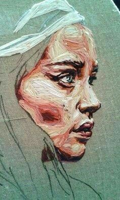 Portrait Embroidery, Embroidered Portrait, Embroidered Art, Pola Sulam, Thread Art, Thread Painting, A Level Art, Gcse Art, Art Portrait