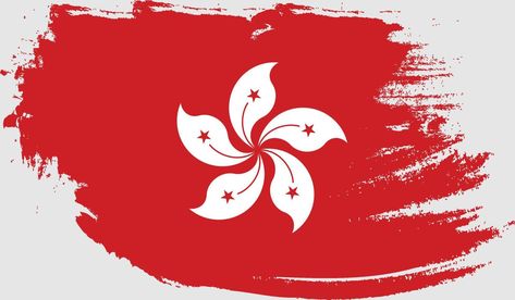 Hong Kong Flag, Grunge Textures, Vector Art, Hong Kong, Vector Free, Royalty, Royalty Free, Flag, Clip Art