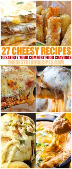 Calling all cheese lovers! We’ve rounded up some of our favorite cheesy recipes that will satisfy your biggest comfort food cravings. Mozzarella, ricotta, cheddar and more delicious cheeses make these recipes the ultimate meals! Cheesy Comfort Food, Mozzarella Cheese Recipe Dinners, Easy Cheesy Recipes, American Cheese Recipes, Cheesey Recipes, Cheese Recipes Dinner, Cheesy Recipes Easy, Cheddar Recipes, Cheddar Cheese Recipes