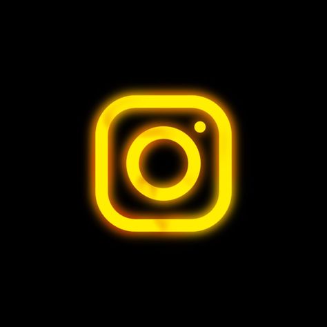 Insta Photo Logo, Yellow Neon App Icons, Bhai Logo Instagram Highlight, Pastel Yellow Instagram Icon, Yellow Background For Editing, Instagram Logo Wallpaper, Instagram Logo Icons, Yellow Instagram Icon, Insta App Icon