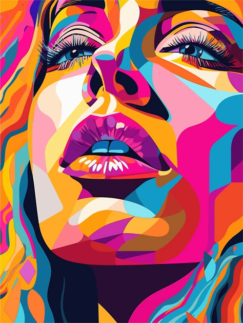 Check my products, link on photo! . . . . . #popart #revolution #psychedelic #sexy #woman #vibrant #liberation #seduction #tribute #embrace #popartprints #popartartprints #popartartprints #lichtensteinartprints #60sartprints Celebrity Paintings Portraits Pop Art, Pop Art Women Beauty, Pop Art Self Portraits, Pop Art Hair, Pop Art Painting Ideas, Pop Art People, Ragazza Pop Art, Pop Art Graphic Design, Pop Art Faces