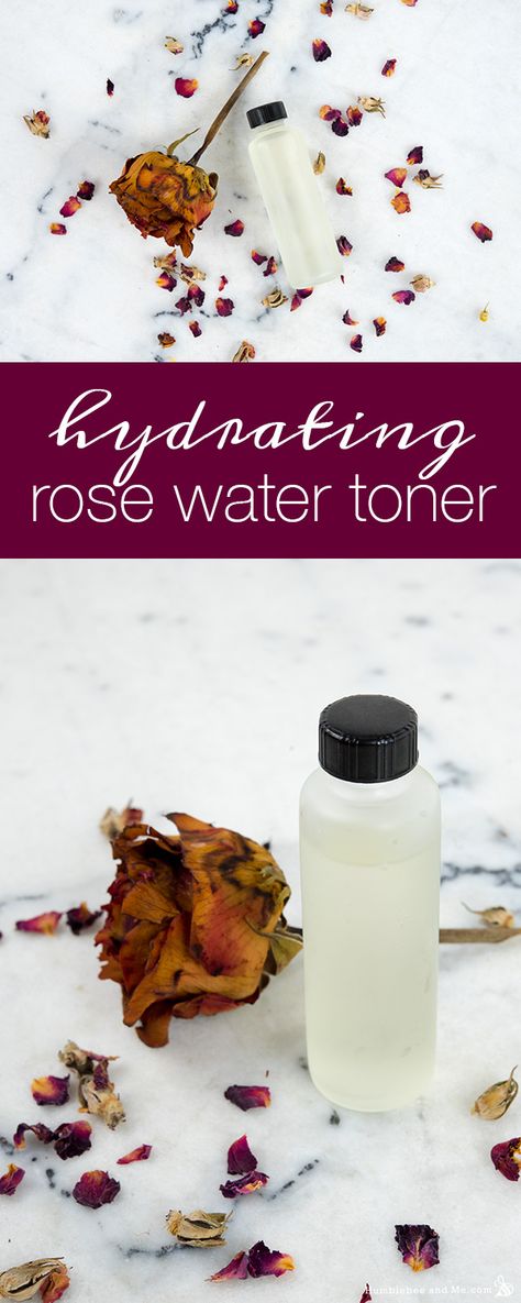 Natural Face Toner, Diy Teen, Rose Toner, Homemade Face Cream, Rose Water Toner, Honey Diy, Diy Facial, Natural Facial, Homemade Products