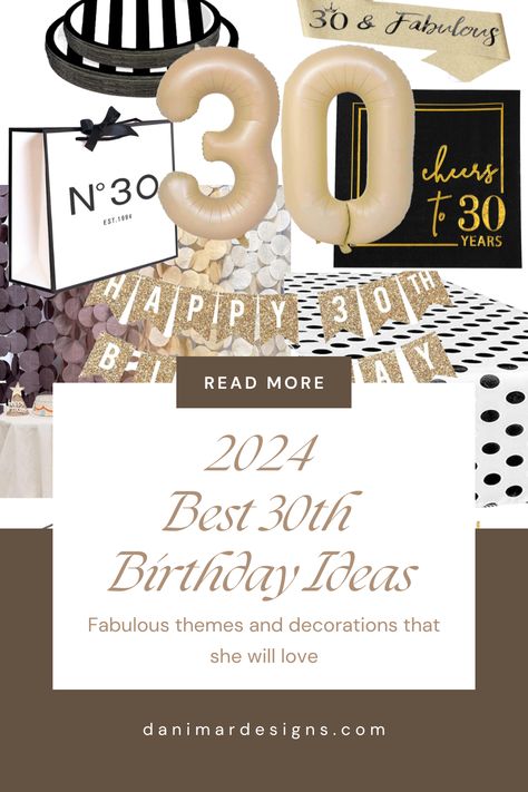 Are you planning a big bash for that special lady turning the big 3-0? Feel free to check out these best 30th birthday ideas that will make her feel head-over-heals, loved. 🎉🎂 30 Birthday Decoration For Women, 30 Bday Ideas, 30th Birthday Party Women, 30th Birthday Party Ideas, 30th Birthday Ideas, 30th Birthday Party Themes, Hosting Christmas Party, Women Party Ideas, 30th Birthday Ideas For Women