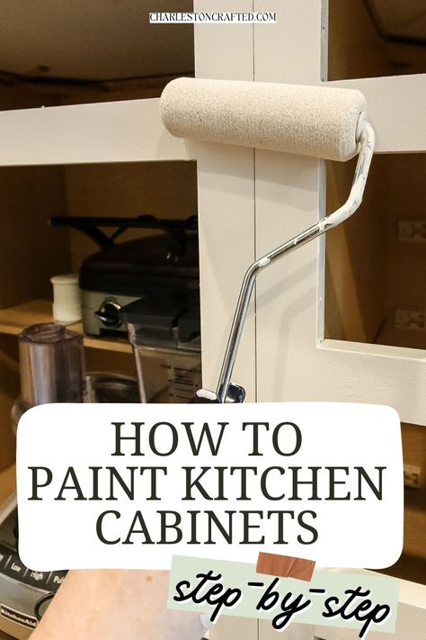 Paint is the easiest and cheapest way to transform your kitchen! Here is our complete, step by step guide on how to paint kitchen cabinets for a perfect finish! Painting Cabinets Diy, Diy Kitchen Cupboards, Best Paint For Kitchen, How To Paint Kitchen Cabinets, Diy Kitchen Cabinets Painting, Paint Kitchen Cabinets, Update Kitchen Cabinets, Kitchen Cabinet Color Ideas, Old Cabinet Doors