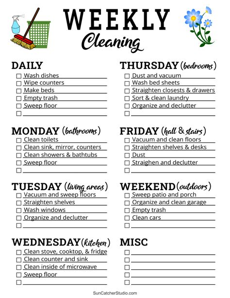 Small House Cleaning Schedule, Weekly Deep Cleaning Schedule, Lazy Girl Cleaning Schedule, Daily And Weekly Cleaning Schedule, Stay At Home Mom Schedule Cleaning, Daily Cleaning Schedule Printable Free, Cleaning Schedule For Stay At Home Mom, Apartment Cleaning Schedule, Home Cleaning Schedule Printable