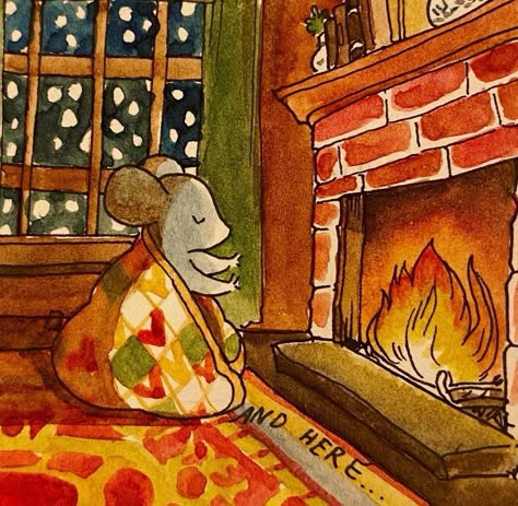 Cozy Storybook Art, Cozy Fall Illustration Art, Cozy Cartoon Aesthetic, Cozy November Aesthetic, Cozy Animals Illustration, Cozy Fall Illustration, Annalaura Art, Anna Laura Art, Anna Laura