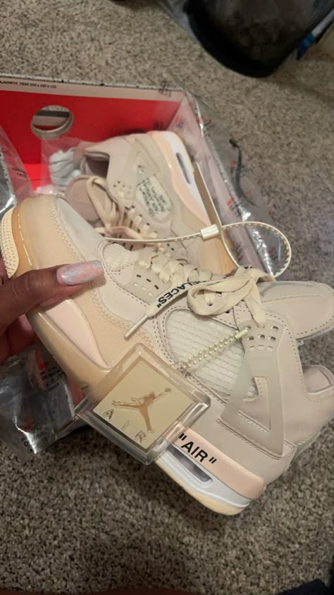 Nike, jordans, jordan 4, off white, off white snd jordan, beige shoe, white shoes, cream shoes, air jordan 4, girl sneakers, boy sneakers, sneakerhead Off White Jordan 4, Air Jordan 4 Beige, Jordan 4 Beige, Jordan Retro 4 Beige, Jordan 4 Cream, Jordan Beige, Jordan 4 Retro Beige, Offwhite Jordan 4s, Jordan 4 Collection