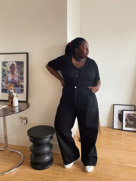 Abisola Omole Makes Plus-Size Fashion Work for Her Mid Size Outfits, Mid Size Fashion, Plus Size Outfit, Looks Street Style, Mid Size, Curvy Girl Outfits, Curvy Outfits, Curvy Fashion, Black Outfit