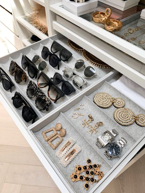 Organize Life, Dream Closet Design, Walk In Closet Design, Jewelry Drawer, Wardrobe Room, Closet Decor, Walk In Robe, Bedroom Closet Design, Three Birds