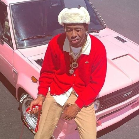 Wallpaper Tyler The Creator, Clothing Color Palette, Tyler The Creator Fashion, Felicia The Goat, Tyler The Creator Outfits, Tyler The Creator Wallpaper, Hat Aesthetic, Concert Fit, Odd Future