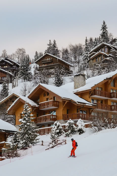 Courchevel France, French Alps Ski, Alps Skiing, Swiss Ski, Ski Hotel, Skiing Aesthetic, Chalet Design, Ski Vacation, Holiday Places