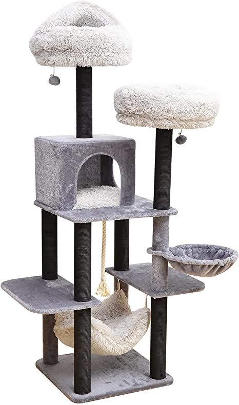 Trim Cat Nails, Cat Tree Designs, Cat Stairs, Large Cat Tree, Modern Cat Tree, Pet Hammock, Cat Tree Condo, Cat Hammock, Cat Condo