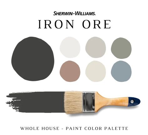 Iron Ore Color Palette Sherwin Williams Iron Ore - Etsy