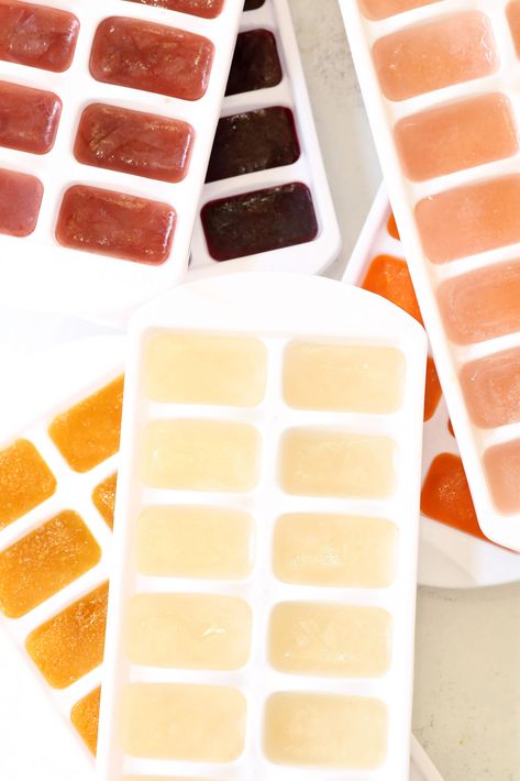 Healthy Water Flavoring, Ice Flavored Water, Info Videos, Lemon Ice Cubes, Fruit Ice Cubes, Flavored Ice Cubes, Juice Ice Cubes, Flavored Ice, Fruit Juice Recipes