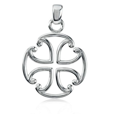 Sterling Silver Maltese Cross Pendant, Women's Types Of Crosses, St Andrews Cross, Symbols Of Faith, Light Of Christ, Symbol Of Protection, Rose Of Sharon, Maltese Cross, Silver Cross Pendant, Bow Jewelry