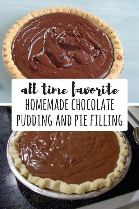 Chocolate Pie With Pudding, Homemade Chocolate Pudding, Chocolate Pie Recipes, Pie Pops, Pudding Pies, My Grandson, Chocolate Pies, Delicious Pies, Instant Pudding