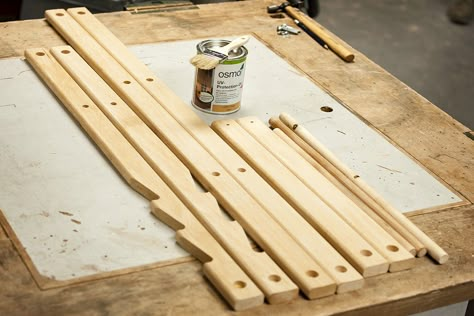 DIY How to Make a Deckchair - The Knowledge Blog | Axminster Tools Europe Wood Chair Diy, Diy Furniture Chair, Chair Diy, Beach Furniture, Upholstery Tacks, Woodworking Logo, Logo Diy, Sling Chair, Diy Chair