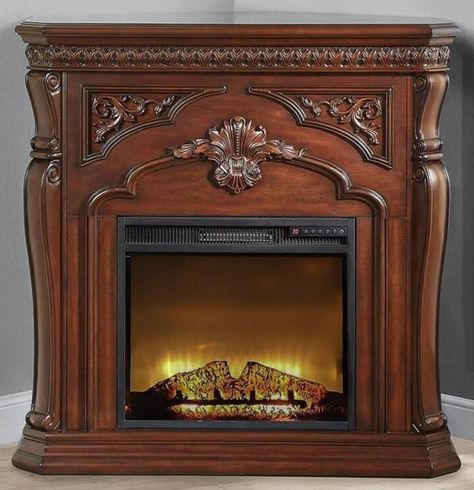 Big Lots Electric Fireplace, Corner Electric Fireplace, Grand Fireplace, Fireplace Drawing, Tv Over Fireplace, Fireplace Bookshelves, Classic Fireplace, Shiplap Fireplace, Fireplace Art