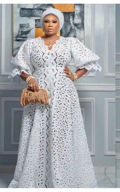 Modest Lace Gown Styles, Laize Dress Styles, Iro And Blouse White Lace Styles Latest, White Lace Bubu Gown Styles Nigerian, Lace Nigerian Dress Styles, Cord Lace Gown Styles Nigerian, African White Lace Dress Styles, Sample Lace Gown Styles Nigeria, White Gown Styles