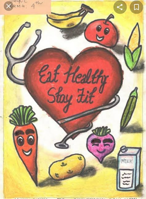 Good Health And Well Being Poster, Well Being Poster, Save Food Poster, Healthy Food Slogans, Bob Animal Crossing, Good Health And Well Being, Healthy Eating Posters, School Props, Diseases Pictures