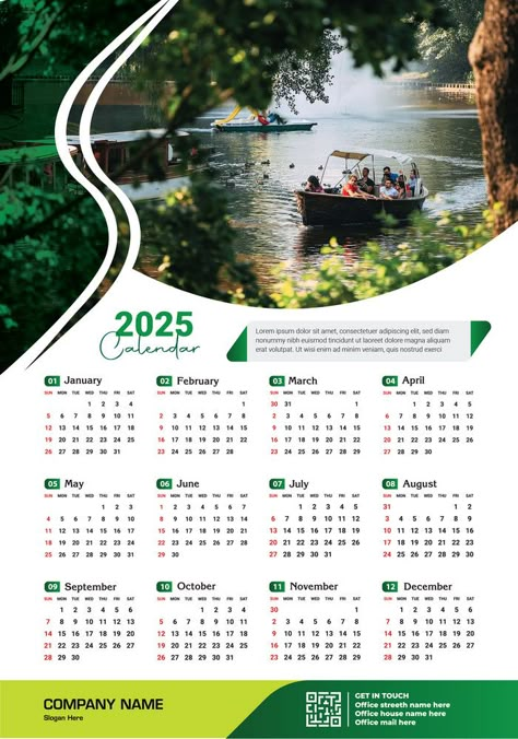 Calendar Design Template 2025 January, Calenders Design Creative, Wall Calendar 2025, Calender Designs Unique, 2025 Calendar Design Template, Church Calendar Design, Calendar 2025 Design, 2025 Calendar Design, Calendar Design 2025