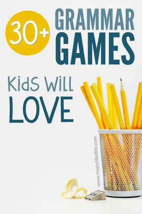 Over 30 grammar games that will make grammar more fun and memorable for kids. Great for homeschoolers and teachers! English Grammar Games, Spelling Lessons, Grammar Games, Grammar For Kids, Good Grammar, Teaching Game, Teaching English Grammar, English Games, Grammar Activities