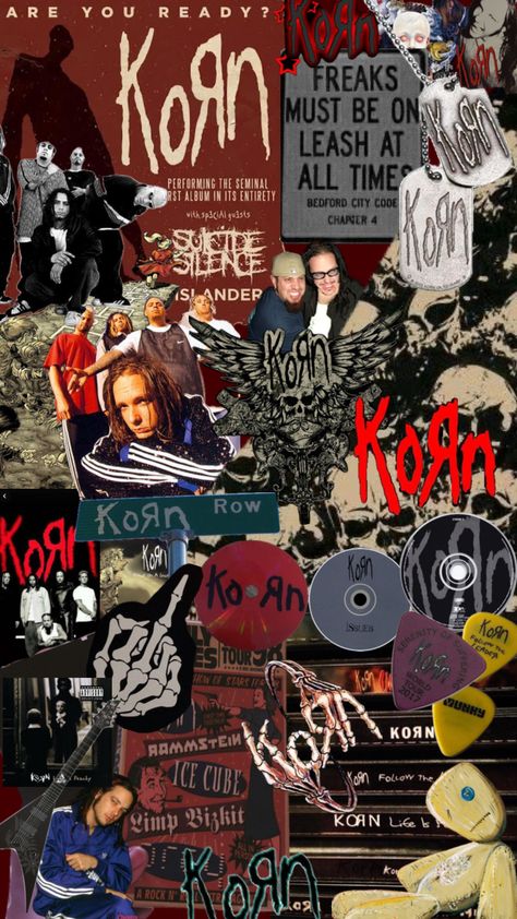 korn #korn #freakonaleash #numetal #adidas #kornband Band Collage Wallpaper, Adidas Aesthetic Wallpaper, Korn Background, Issues Korn, Numetal Aesthetic, Korn Aesthetic, Korn Pfp, Korn Poster