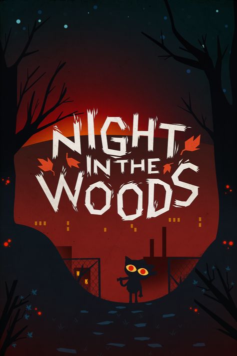 A new poster! Mae Borowski, Night In The Woods, Video Game Posters, Wood Games, رعب نفسي, Game Poster, Free Poster, Game Logo, Video Game Art