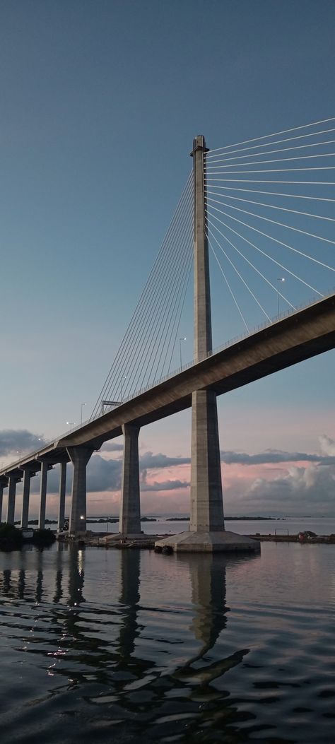 early morning #bridge #sea #vitaminsea #ship #travel #cebu #aesthetic #alone Cebu Aesthetic Photography, Cebu Bridge, Cebu At Night, Cebu Aesthetic, Philippines Wallpaper, Philippines Summer, Cash Indian, Money Images Cash Indian, Philippines Cebu