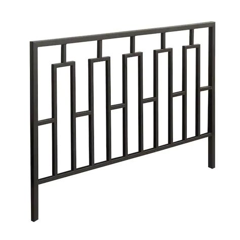 Geometric Headboard, Steel Gates, Full Size Headboard, Elegant Bed, Full Headboard, Balcony Railing Design, Railings Outdoor, Balcony Grill, Balcony Grill Design