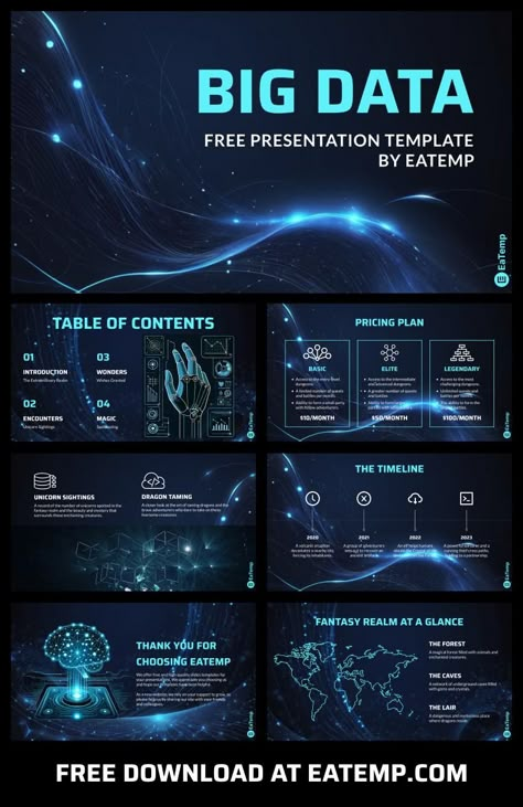 Big Data 13 Data Slide Design, Technical Presentation Design, Technology Presentation Template, Technology Presentation Design, Ppt Design Ideas, Ppt Design Templates, Big Data Design, Power Point Design, Logo Design Coffee