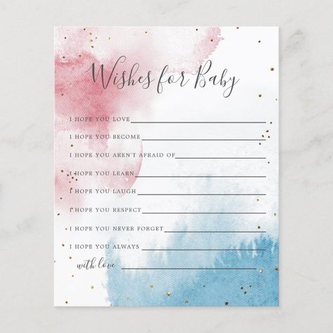 Watercolor Gender Reveal, Over The Moon Theme, Baby Shower Over The Moon, Baby Advice Cards, Moon Stars Baby Shower, Neutral Baby Shower Ideas, Stars Baby Shower, Baby Predictions, Wishes For Baby Cards