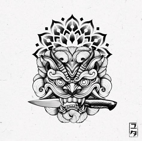 Samurai Tattoo Design, Throat Tattoo, Muster Tattoos, Neck Tattoo For Guys, Tatuaje A Color, Japanese Sleeve Tattoos, Mandala Tattoo Design, Tattoo Style Drawings, Knee Tattoo