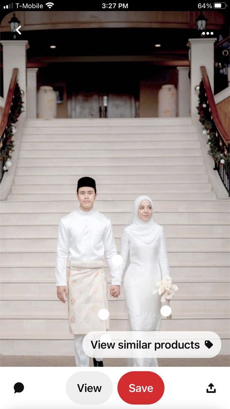 Wedding Dress Muslimah Simple, Adat Malaysia Wedding, Baju Kurung Wedding Dresses, Wedding Dresses Malaysia, Solemnization Dress Malay, Wedding Dress Malaysia Hijab, Malay Nikah Outfit, Dress Nikahan Hijab, Gaun Nikah Muslimah Wedding Dresses