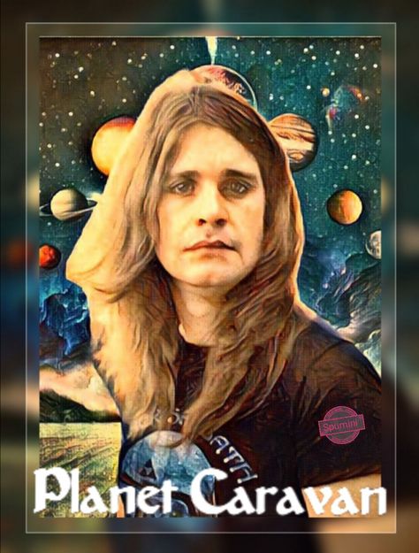 Caravan Art, Planet Caravan, Ozzy Osbourne, Black Sabbath, Character Development, Caravan, Planets, Music, Movie Posters