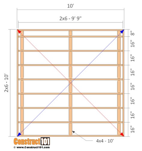 10x12 Shed, 8x12 Shed Plans, 10x12 Shed Plans, Shed Floor Plans, Build A Shed, Diy Storage Shed, Wood Shed Plans, Build Your Own Shed, Shed Construction