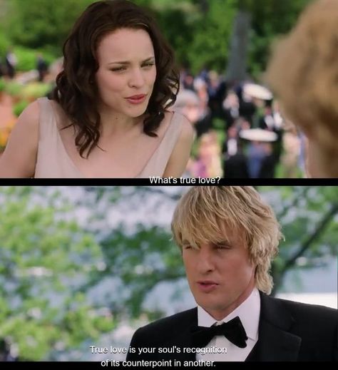 series, movies, tv shows, shows, screenshot, aesthetic, icon, aesthetic icon, chick flicks, chick flick, wedding crashers Wedding Crashers Movie, What's True Love, Wedding Crashers, Rachel Mcadams, Tv Quotes, Love Wedding, Film Movie, The Devil, Movie Quotes